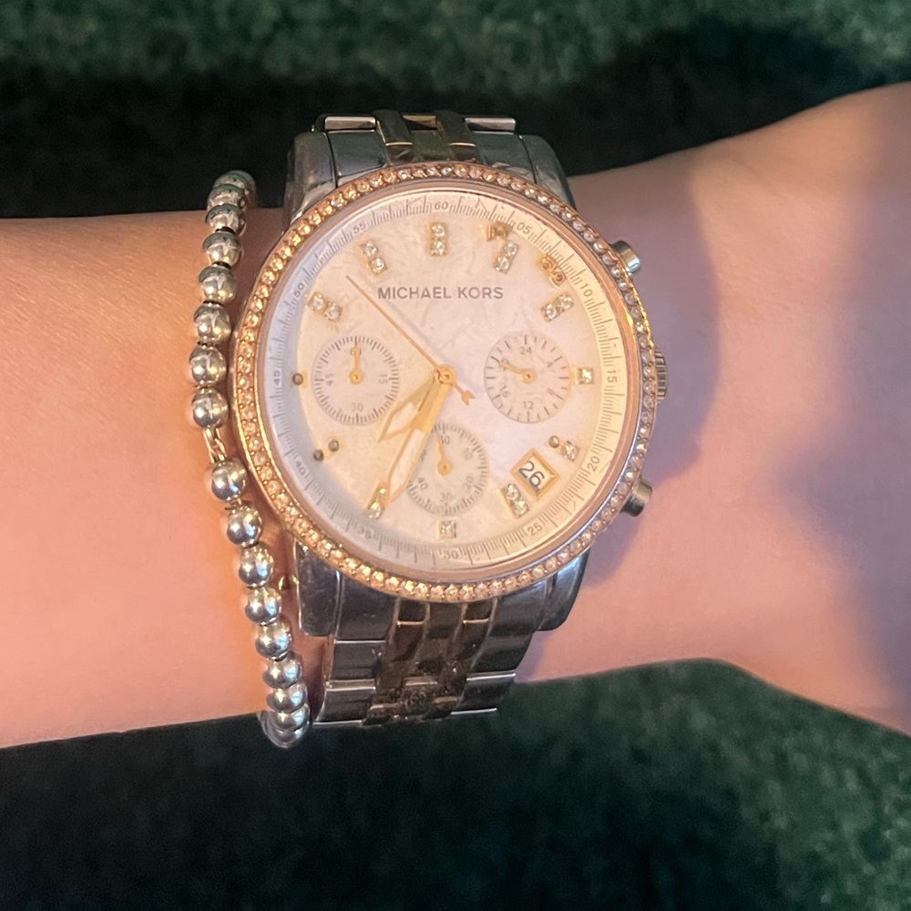 Michael Kors tri-color watch